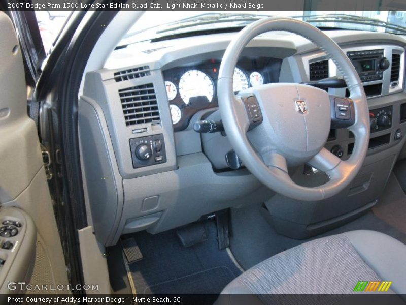 Light Khaki Metallic / Khaki Beige 2007 Dodge Ram 1500 Lone Star Edition Quad Cab