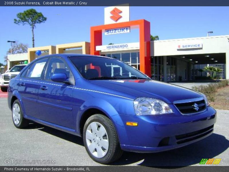 Cobalt Blue Metallic / Grey 2008 Suzuki Forenza