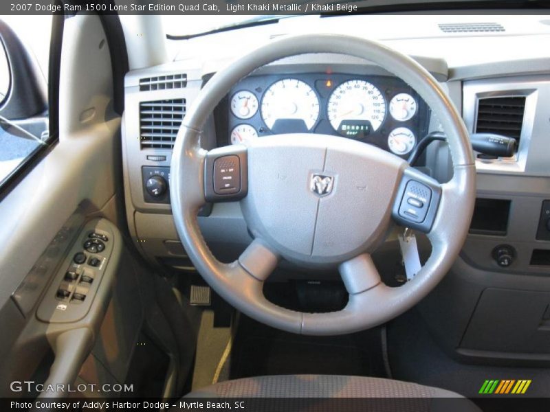 Light Khaki Metallic / Khaki Beige 2007 Dodge Ram 1500 Lone Star Edition Quad Cab