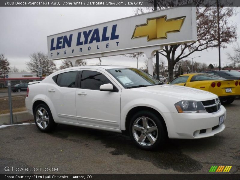 Stone White / Dark Slate Gray/Light Slate Gray 2008 Dodge Avenger R/T AWD