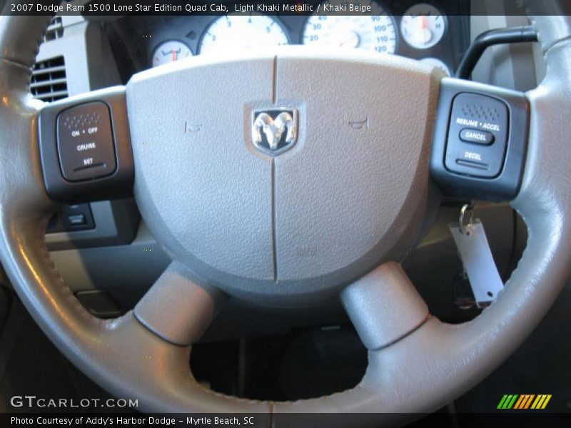 Light Khaki Metallic / Khaki Beige 2007 Dodge Ram 1500 Lone Star Edition Quad Cab