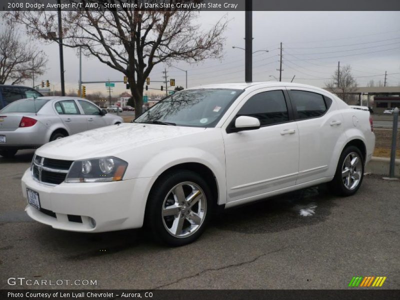 Stone White / Dark Slate Gray/Light Slate Gray 2008 Dodge Avenger R/T AWD