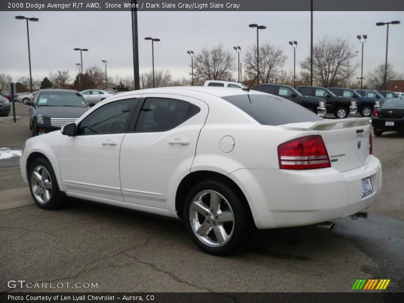 Stone White / Dark Slate Gray/Light Slate Gray 2008 Dodge Avenger R/T AWD