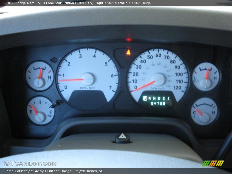 Light Khaki Metallic / Khaki Beige 2007 Dodge Ram 1500 Lone Star Edition Quad Cab