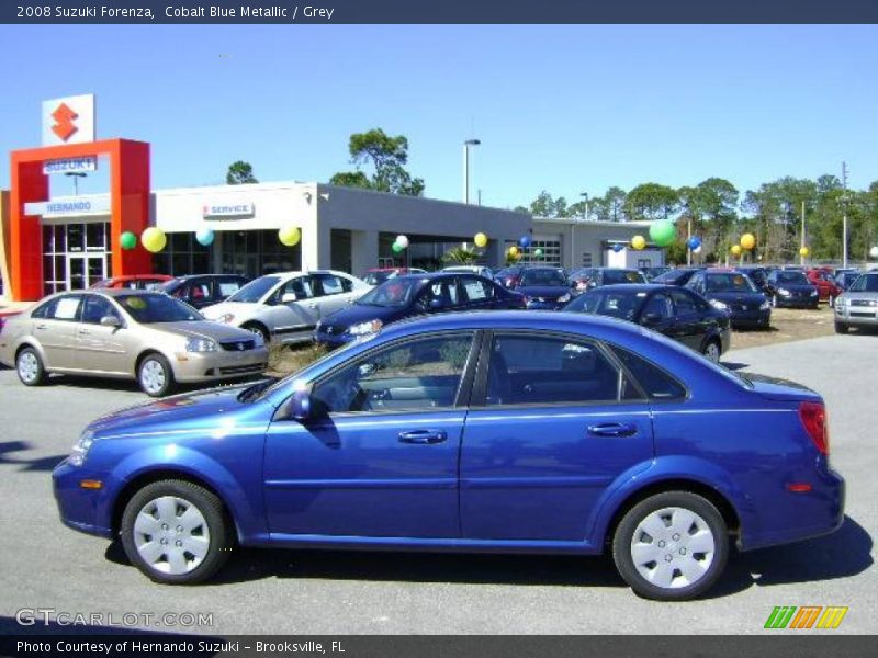 Cobalt Blue Metallic / Grey 2008 Suzuki Forenza