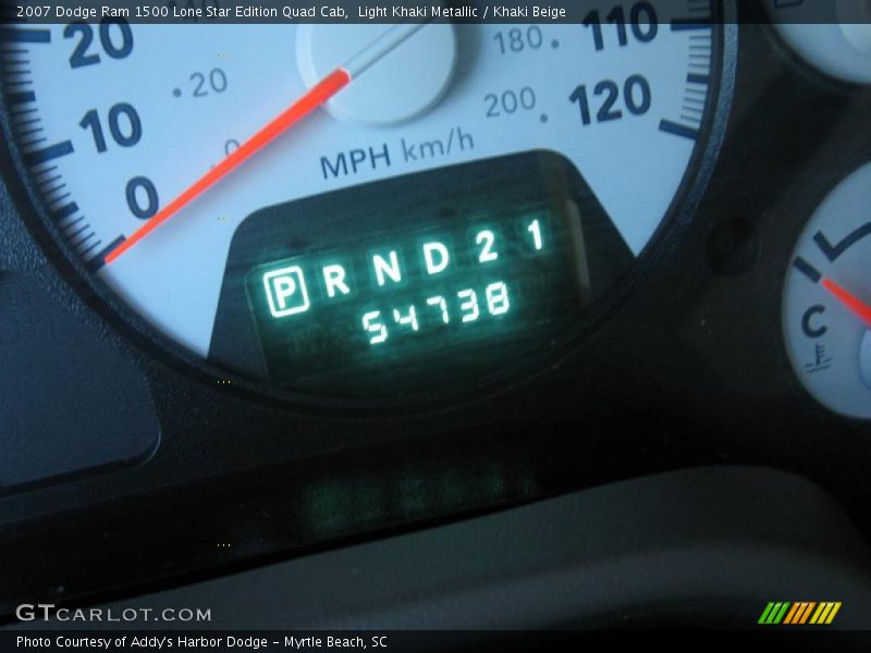 Light Khaki Metallic / Khaki Beige 2007 Dodge Ram 1500 Lone Star Edition Quad Cab