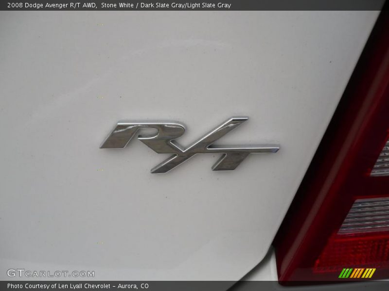 Stone White / Dark Slate Gray/Light Slate Gray 2008 Dodge Avenger R/T AWD
