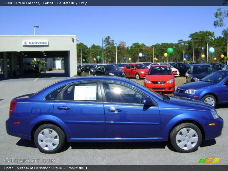 Cobalt Blue Metallic / Grey 2008 Suzuki Forenza