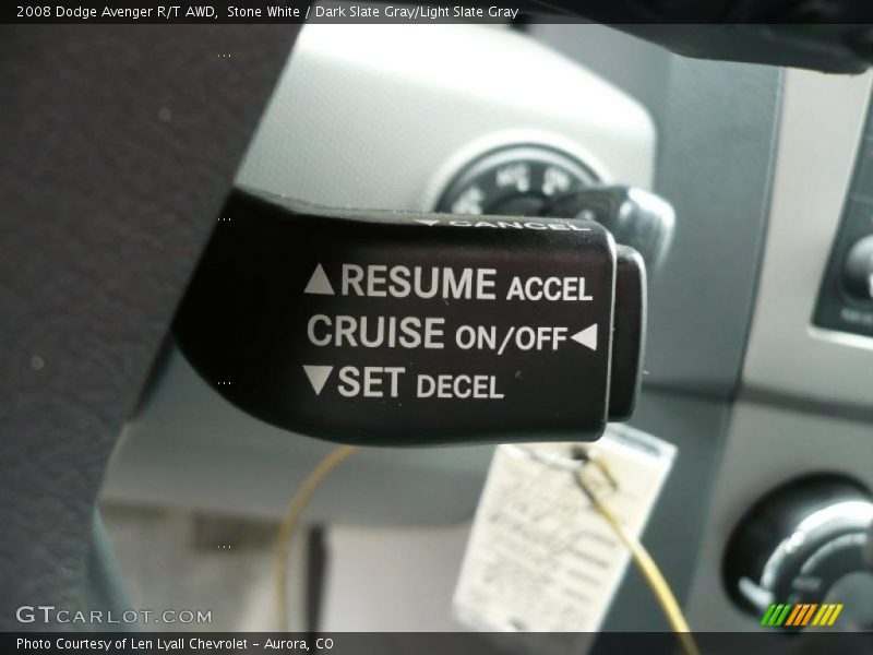 Stone White / Dark Slate Gray/Light Slate Gray 2008 Dodge Avenger R/T AWD