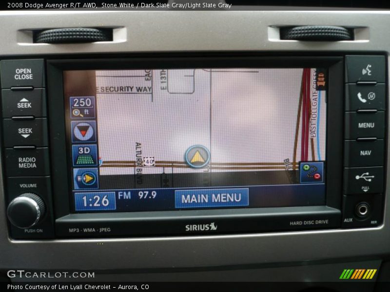 Stone White / Dark Slate Gray/Light Slate Gray 2008 Dodge Avenger R/T AWD