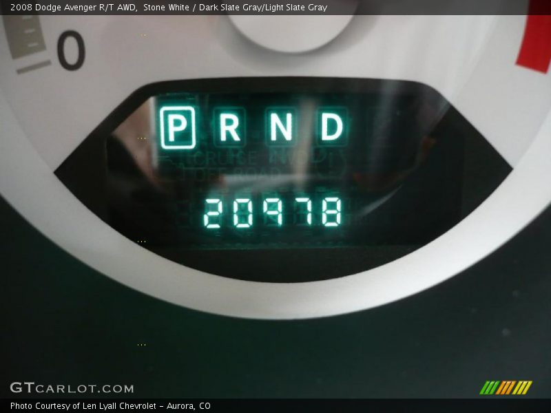 Stone White / Dark Slate Gray/Light Slate Gray 2008 Dodge Avenger R/T AWD
