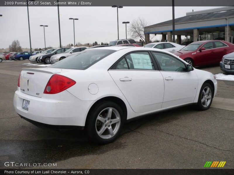 Summit White / Ebony 2009 Pontiac G6 GT Sedan