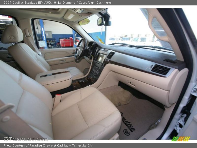 White Diamond / Cocoa/Light Cashmere 2007 Cadillac Escalade ESV AWD