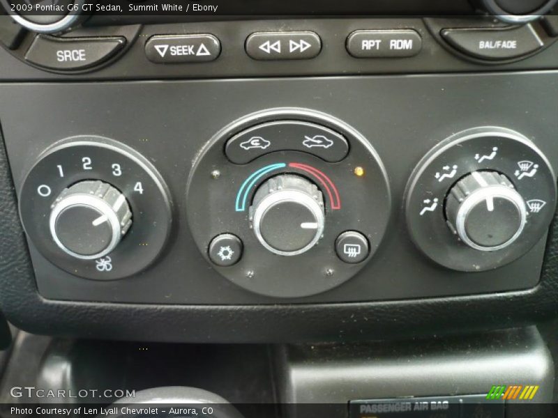 Summit White / Ebony 2009 Pontiac G6 GT Sedan