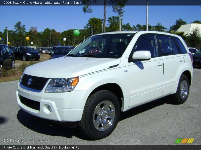 White Water Pearl / Black 2008 Suzuki Grand Vitara