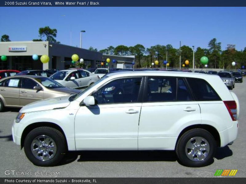 White Water Pearl / Black 2008 Suzuki Grand Vitara
