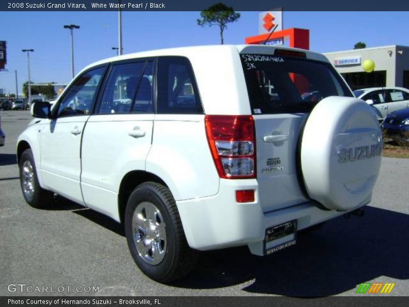 White Water Pearl / Black 2008 Suzuki Grand Vitara