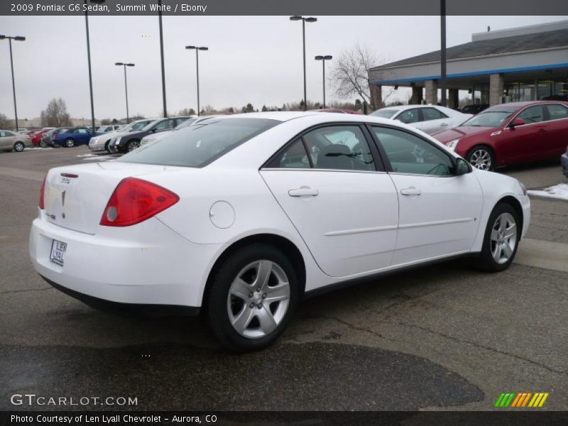 Summit White / Ebony 2009 Pontiac G6 Sedan