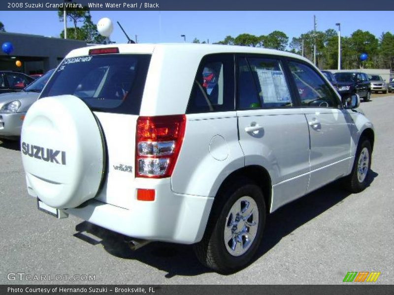 White Water Pearl / Black 2008 Suzuki Grand Vitara