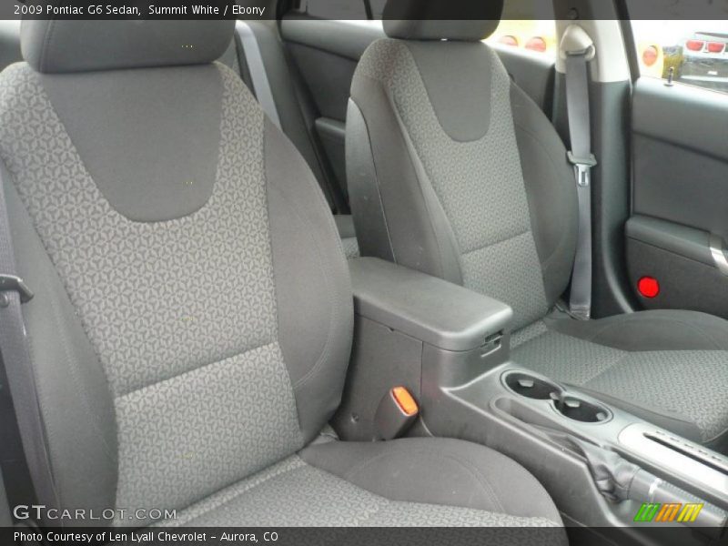 Summit White / Ebony 2009 Pontiac G6 Sedan