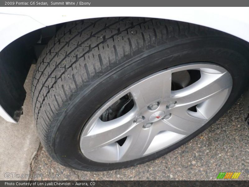 Summit White / Ebony 2009 Pontiac G6 Sedan