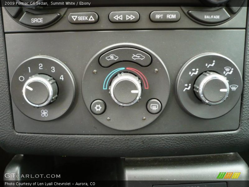 Summit White / Ebony 2009 Pontiac G6 Sedan