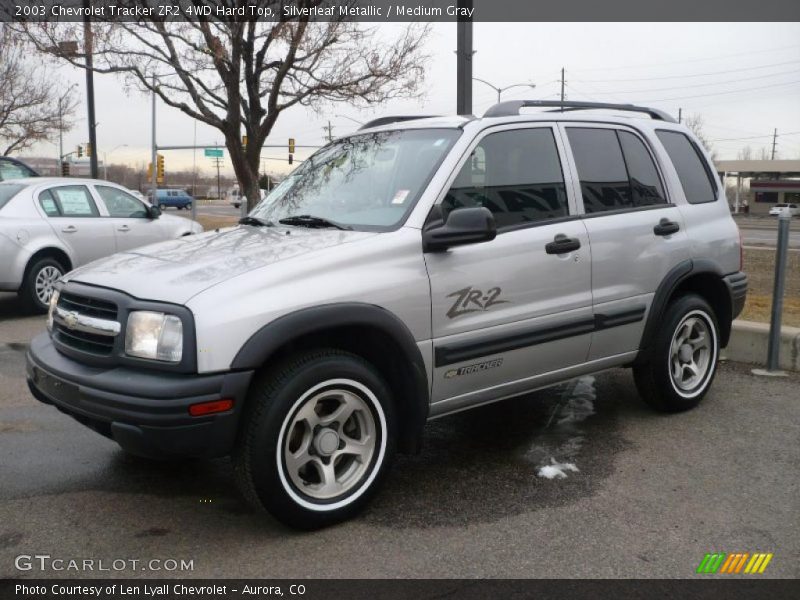 Silverleaf Metallic / Medium Gray 2003 Chevrolet Tracker ZR2 4WD Hard Top