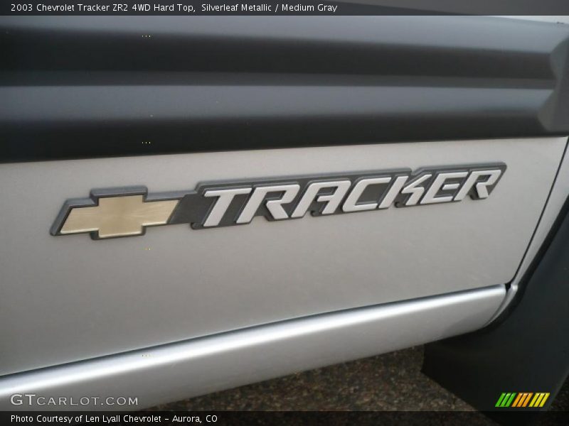 Silverleaf Metallic / Medium Gray 2003 Chevrolet Tracker ZR2 4WD Hard Top