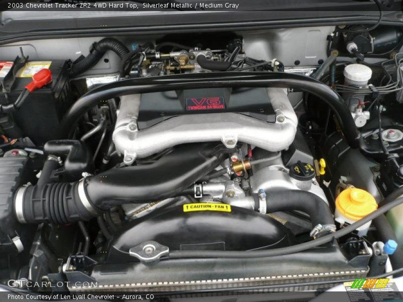 Silverleaf Metallic / Medium Gray 2003 Chevrolet Tracker ZR2 4WD Hard Top