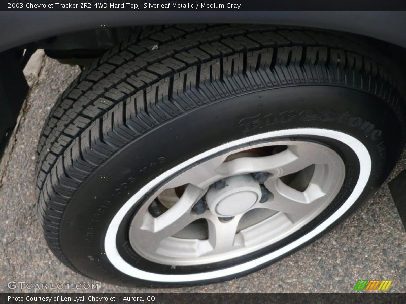 Silverleaf Metallic / Medium Gray 2003 Chevrolet Tracker ZR2 4WD Hard Top
