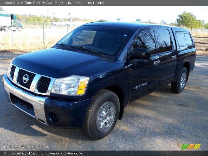 Majestic Blue / Graphite/Titanium 2006 Nissan Titan SE Crew Cab