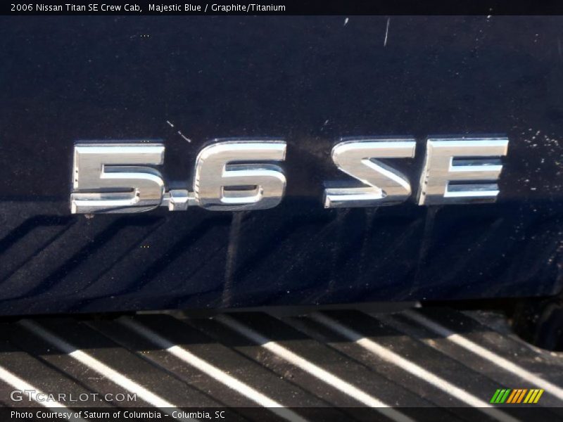 Majestic Blue / Graphite/Titanium 2006 Nissan Titan SE Crew Cab