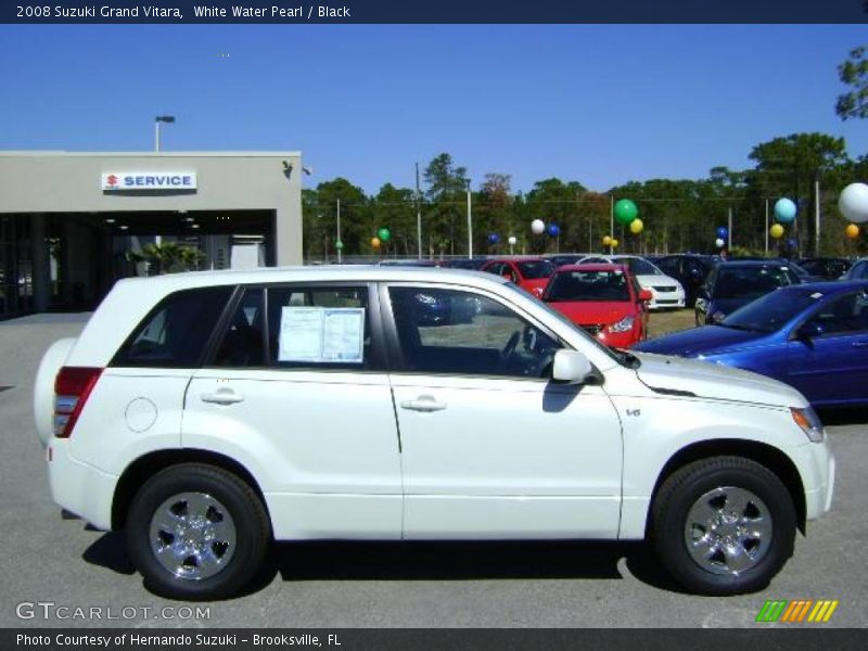 White Water Pearl / Black 2008 Suzuki Grand Vitara
