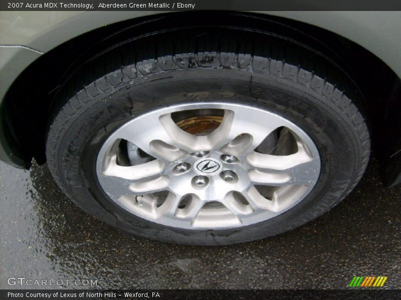 Aberdeen Green Metallic / Ebony 2007 Acura MDX Technology