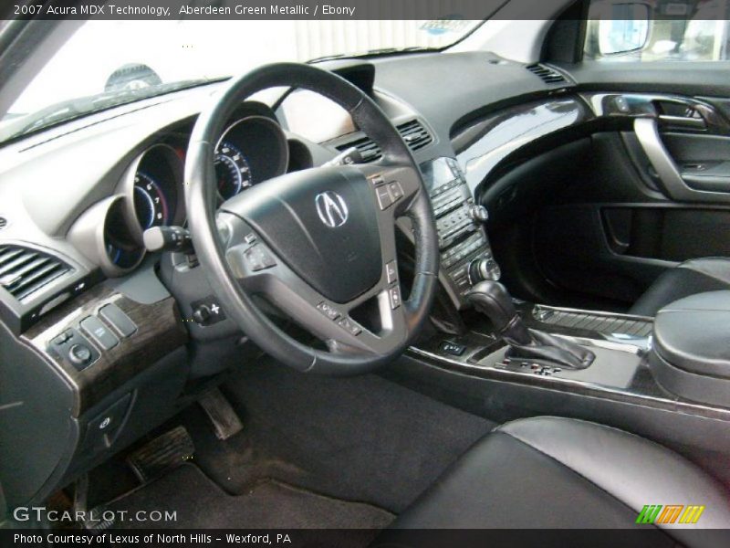 Aberdeen Green Metallic / Ebony 2007 Acura MDX Technology