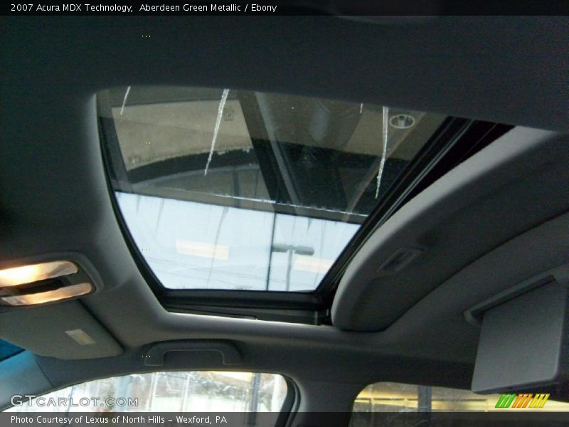 Aberdeen Green Metallic / Ebony 2007 Acura MDX Technology