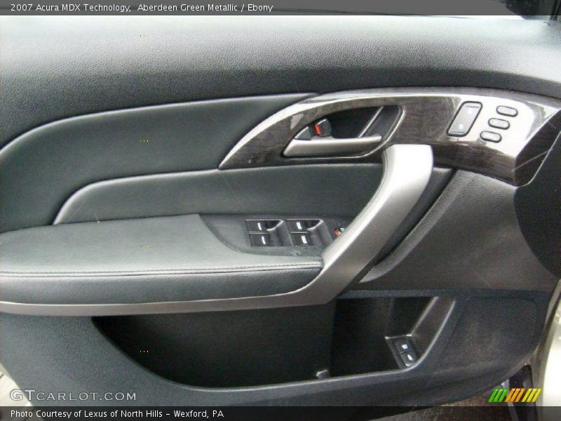 Aberdeen Green Metallic / Ebony 2007 Acura MDX Technology