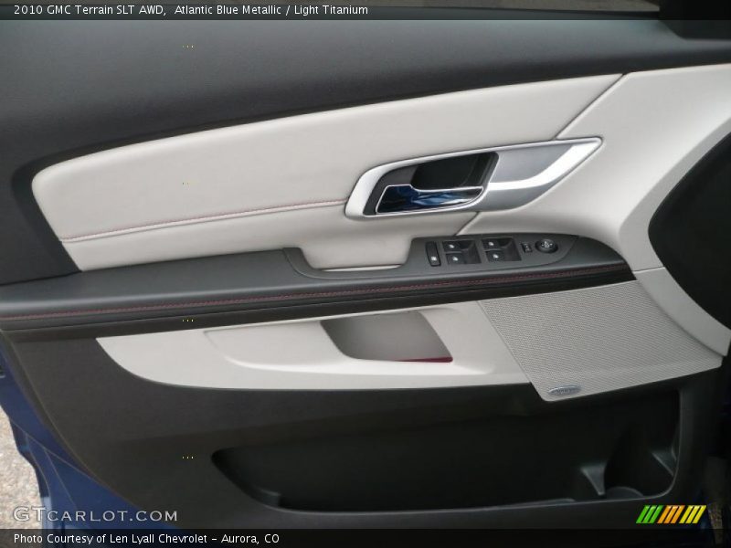 Atlantic Blue Metallic / Light Titanium 2010 GMC Terrain SLT AWD