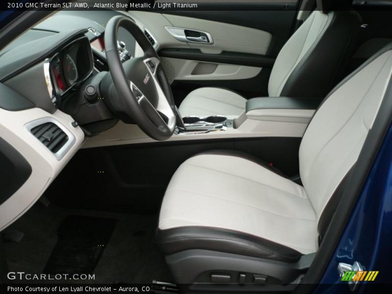 Atlantic Blue Metallic / Light Titanium 2010 GMC Terrain SLT AWD