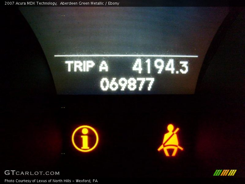 Aberdeen Green Metallic / Ebony 2007 Acura MDX Technology