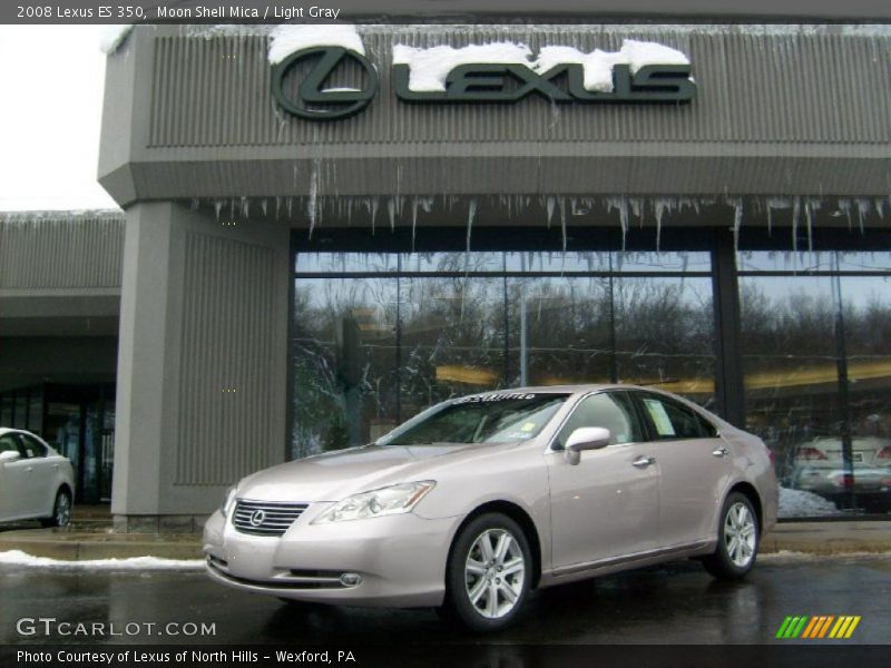 Moon Shell Mica / Light Gray 2008 Lexus ES 350