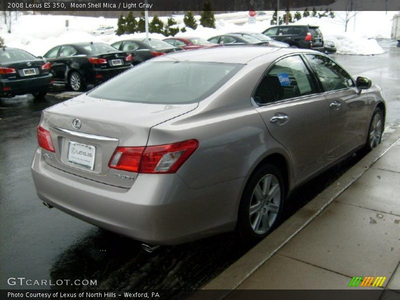 Moon Shell Mica / Light Gray 2008 Lexus ES 350