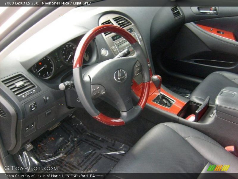 Moon Shell Mica / Light Gray 2008 Lexus ES 350