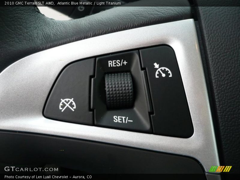 Atlantic Blue Metallic / Light Titanium 2010 GMC Terrain SLT AWD