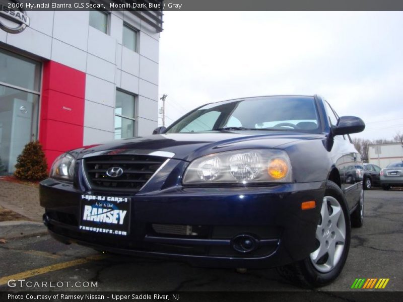 Moonlit Dark Blue / Gray 2006 Hyundai Elantra GLS Sedan