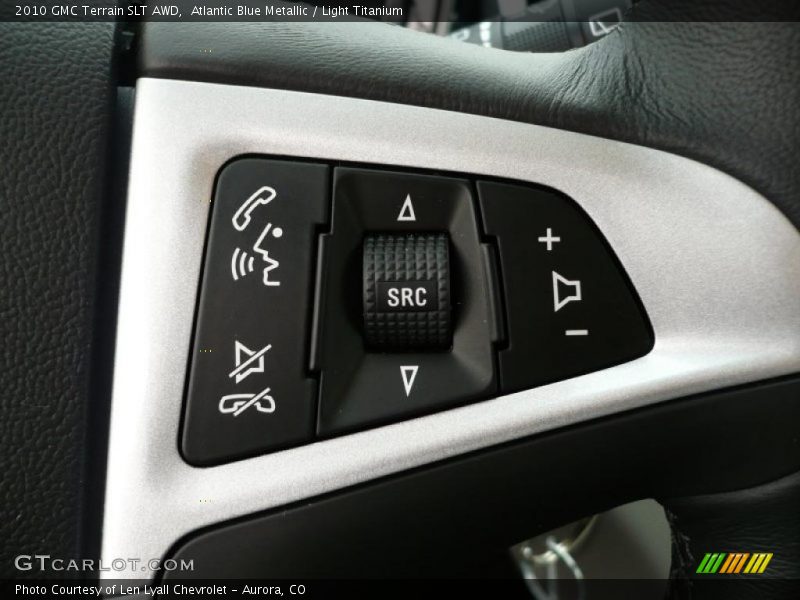 Atlantic Blue Metallic / Light Titanium 2010 GMC Terrain SLT AWD