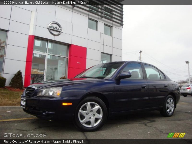 Moonlit Dark Blue / Gray 2006 Hyundai Elantra GLS Sedan