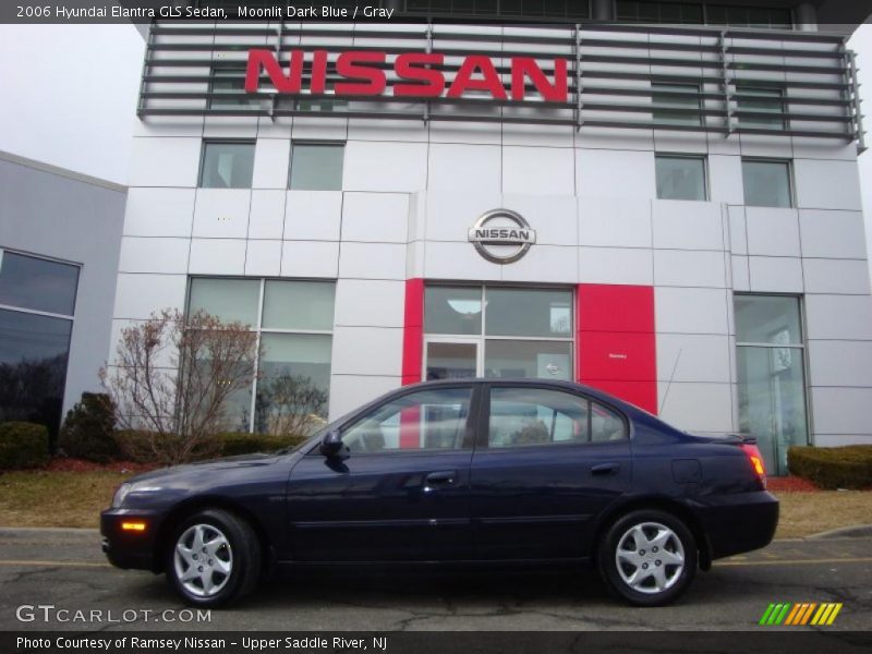 Moonlit Dark Blue / Gray 2006 Hyundai Elantra GLS Sedan
