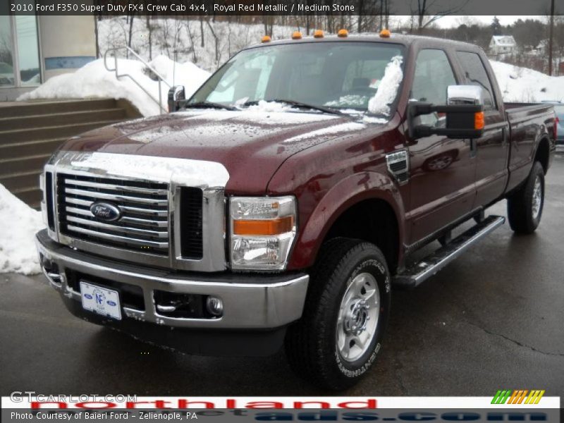 Royal Red Metallic / Medium Stone 2010 Ford F350 Super Duty FX4 Crew Cab 4x4