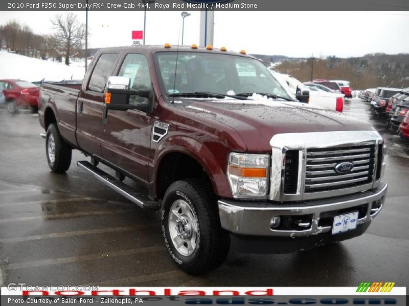 Royal Red Metallic / Medium Stone 2010 Ford F350 Super Duty FX4 Crew Cab 4x4
